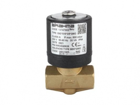 Газовый клапан Brahma E6G*S10*3/8*GMO 13747002